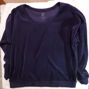 Navy Velour Sweatshirt NY&Co